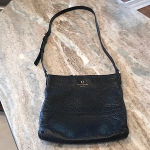 Black Leather Kate Spade Cross Body Purse
